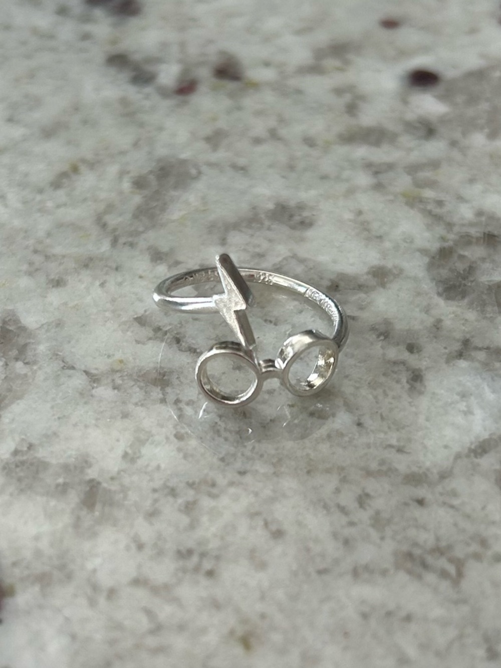 Alex and Ani Sterling Silver Harry Potter Glasses Ring